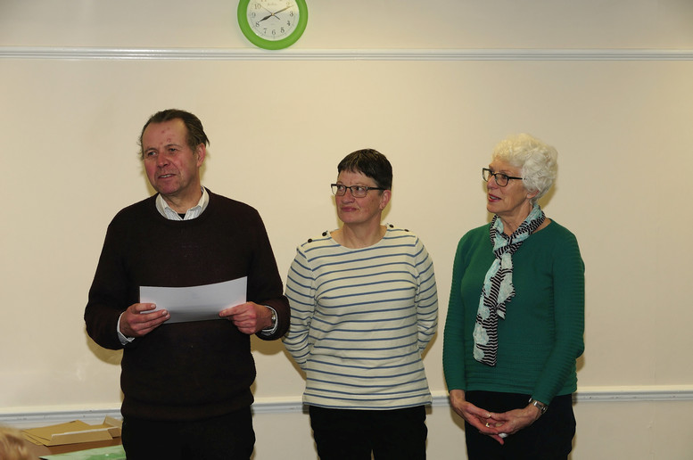 Sue Kipps, Sue Lee and Jonathan Ruff from the Crawley Down Pond Environmental Group - Â£200